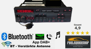 Original Audi Gamma CC mit Bluetooth AUX + FSE Radio Delta Beta Breit 220 mm